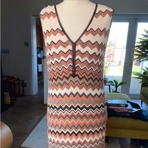 Marc Cain stunning zig zag knit dress size N6 16-18